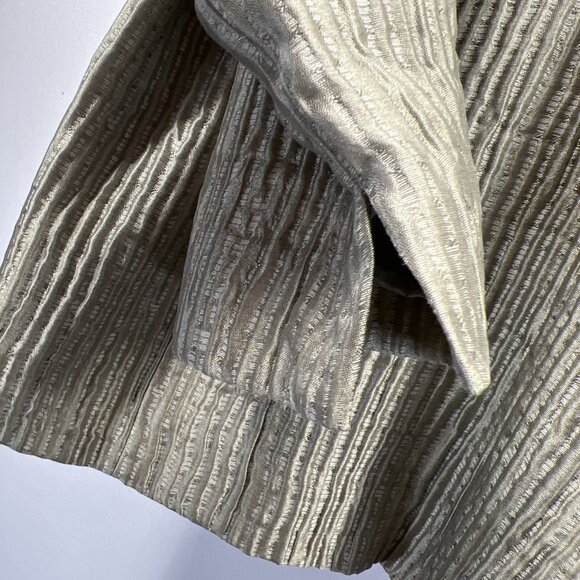 Eileen Fisher Women's Jacket PM Silk Blend Lined 3/4 Sleeve Textured Minimalist - Picture 7 of 10